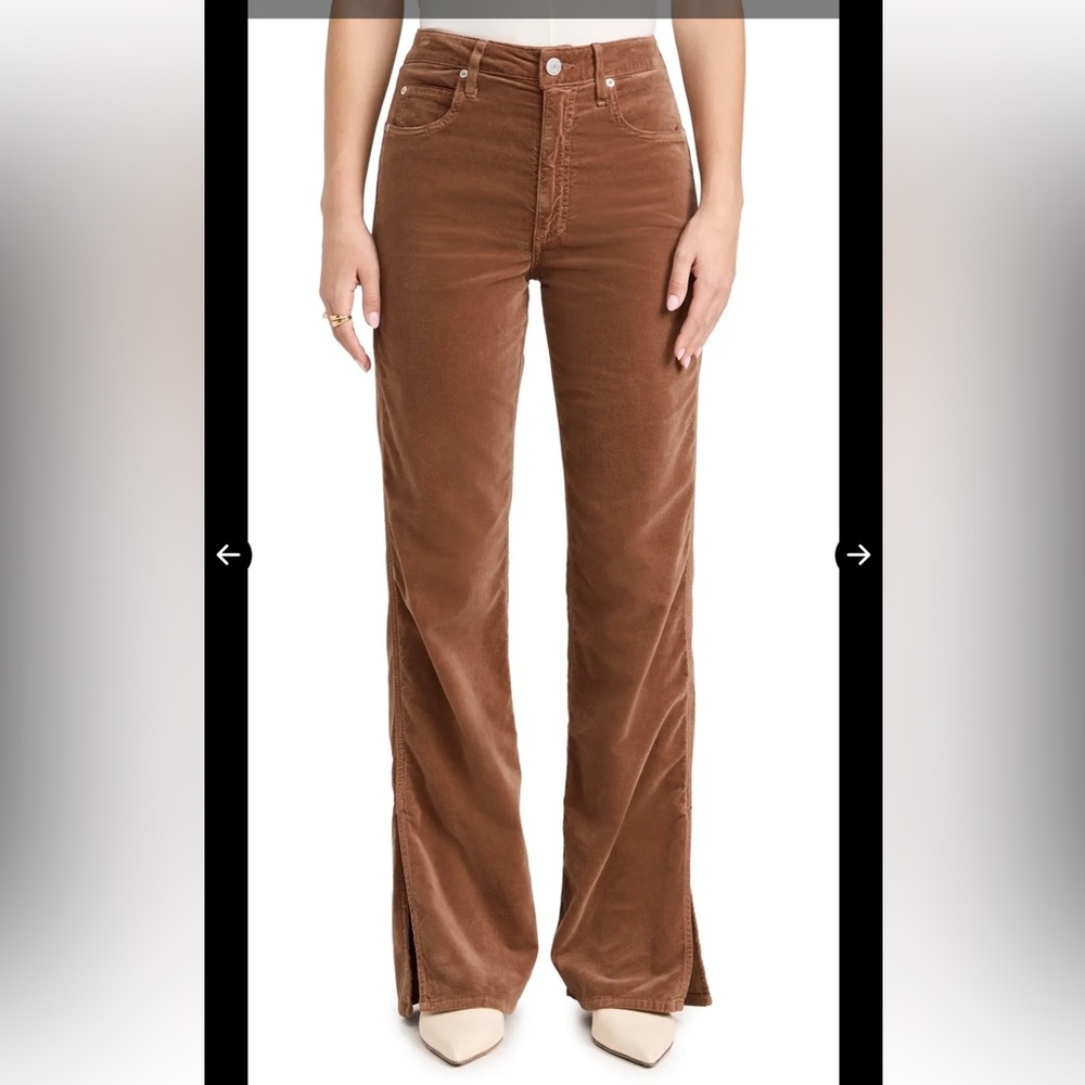 A M O Liz split flare pants